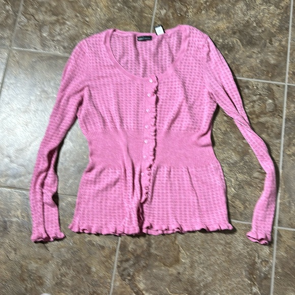 Moda International Pink Knit Top - Picture 1 of 3